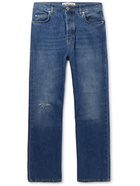 Loewe - Straight-Leg Distressed Jeans - Blue