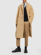 THOM BROWNE - Shearling Patch Pocket Coat
