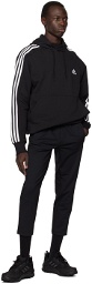 adidas Originals Black Essentials 3-Stripe Hoodie