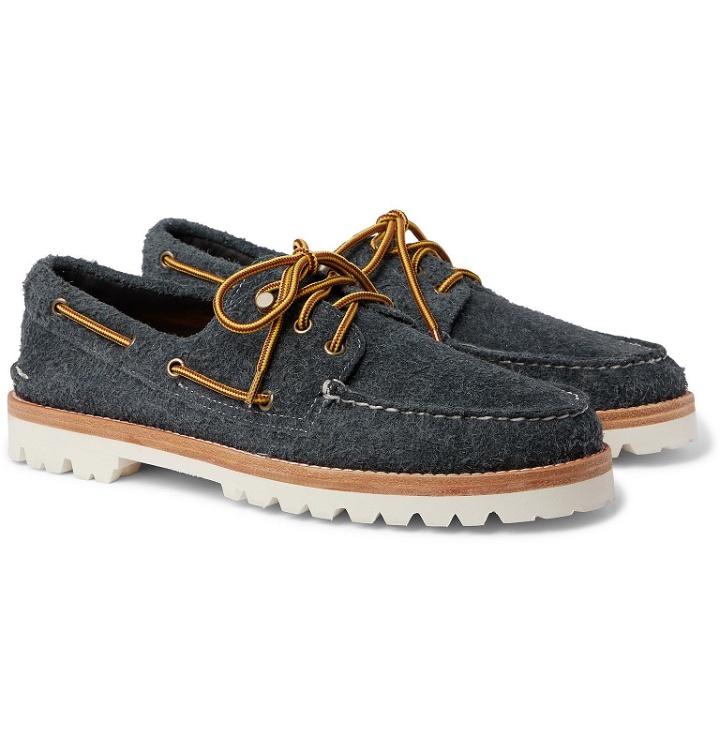 Photo: Sperry - Authentic Original Brushed-Suede Boat Shoes - Gray