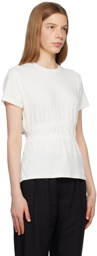 Proenza Schouler Off-White Proenza Schouler White Label Ruched T-Shirt