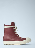 Rick Owens Leather High-Top Sneakers
