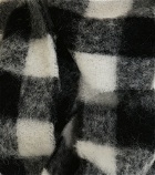 Moncler - Checked logo scarf