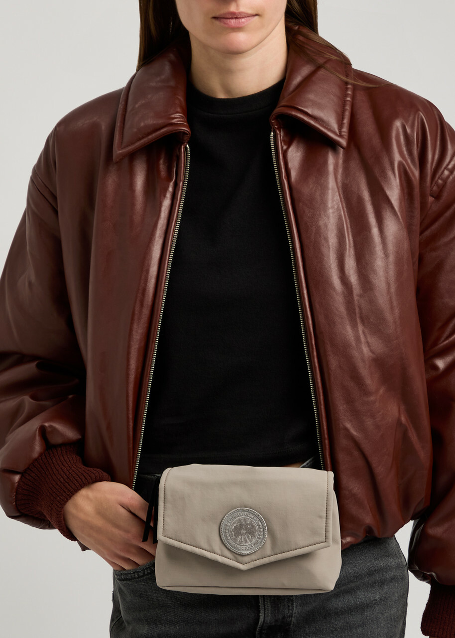 Canada Goose Mini Logo-appliquéd Nylon Belt bag - Grey - One Size