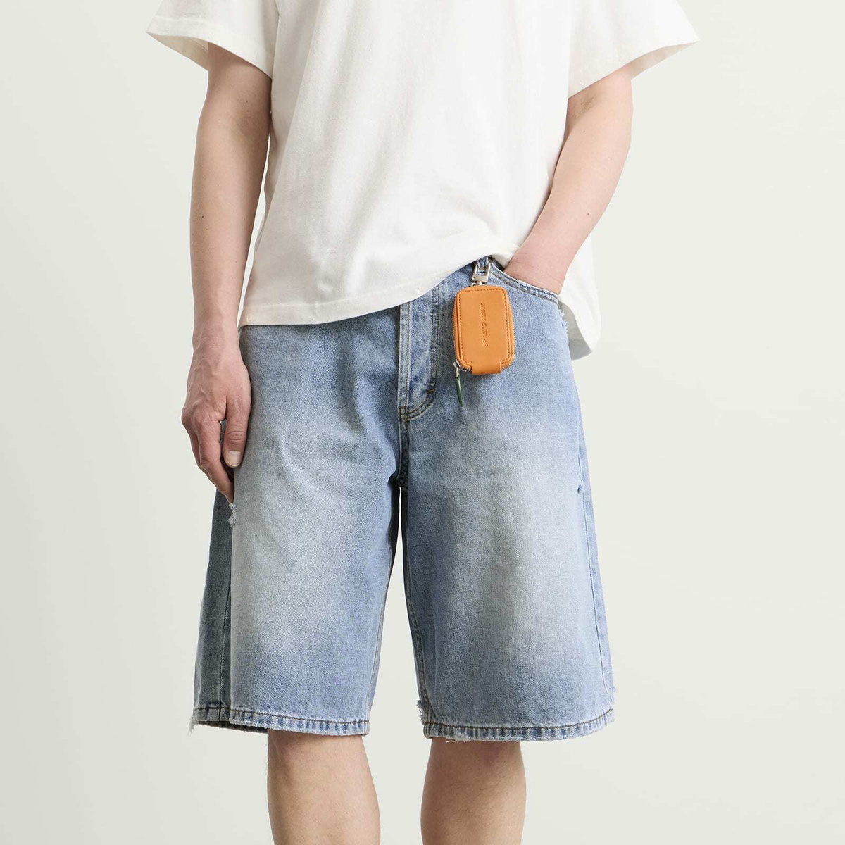 Bram's Fruit Men's Denim Shorts in Washed Indigo
