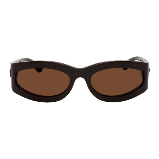 Photo: Bottega Veneta Brown Thick Sunglasses