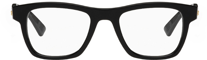 Photo: Bottega Veneta Black Rectangular Glasses
