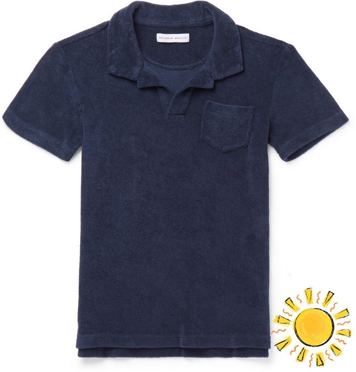 Photo: Orlebar Brown - Boys Ages 4 - 12 Digby Cotton-Terry Polo Shirt - Men - Navy