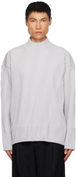 stein Gray Dropped Shoulders Turtleneck