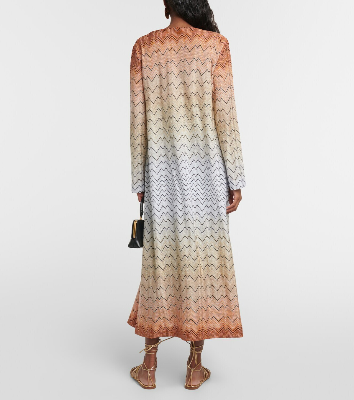 Tunique Missoni Vintage – Imprimé Zigzag Multicolore – Taille L – Fabriquée En France