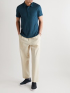 Orlebar Brown - Sebastian Slim-Fit Linen-Jersey Polo Shirt - Blue