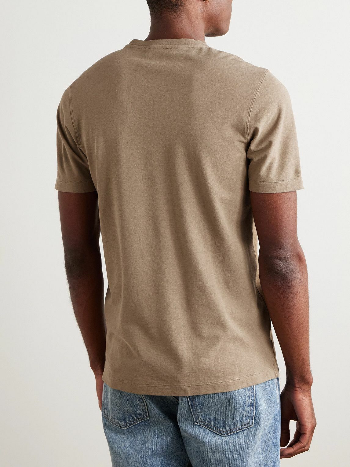 Incotex - Cotton-Jersey T-Shirt - Neutrals