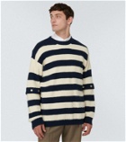 Gucci Striped cotton-blend sweater