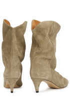 Isabel Marant étoile Dernee 65 Suede Ankle Boots Taupe