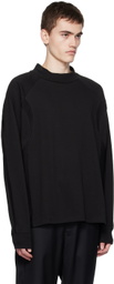lesugiatelier Black Paneled Long Sleeve T-Shirt