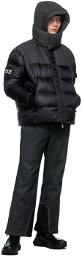 Giorgio Armani Black Neve Ski Salopettes Trousers