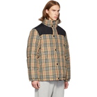 Burberry Reversible Beige Down IP Check Jacket