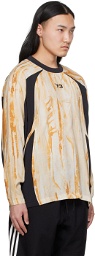 Y-3 Beige Rust Dye Long Sleeve T-Shirt