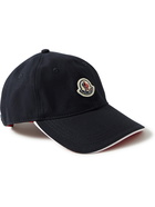 MONCLER - Logo-Appliquéd Cotton-Twill Baseball Cap - Blue