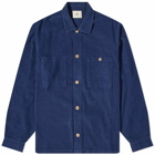 Folk Men's Microcheck Cord Shirt END EXCLUSIVE in Midnight Navy