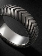 David Yurman - Chevron Titanium Ring - Black