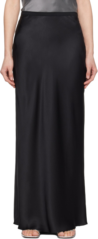 Photo: ANINE BING Black Bar Silk Maxi Skirt
