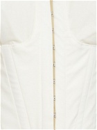 DION LEE - Cotton Blend Poplin Corset Crop Shirt