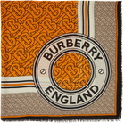 Burberry Silk & Wool Gauze Monogram Square Scarf