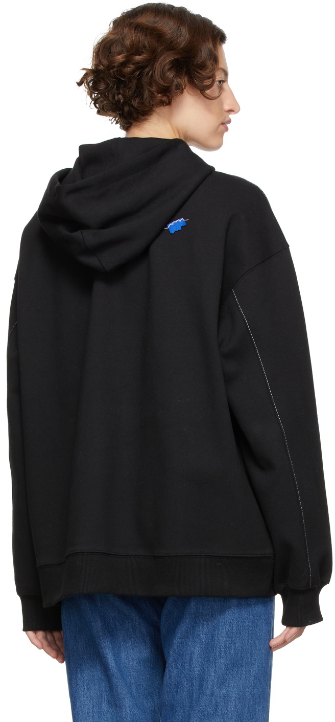 ADER error Black Admore Logo Hoodie ADER error