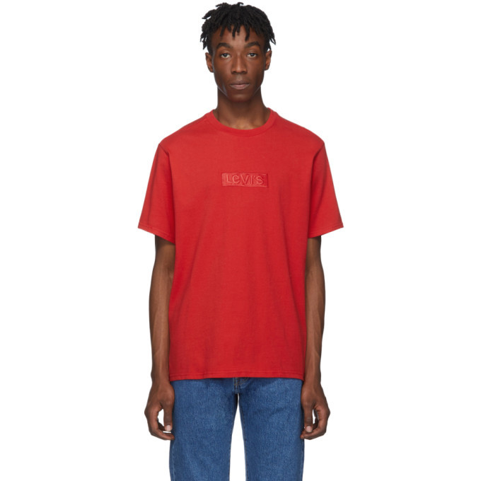 Levis Red Relaxed Logo T-Shirt Levis