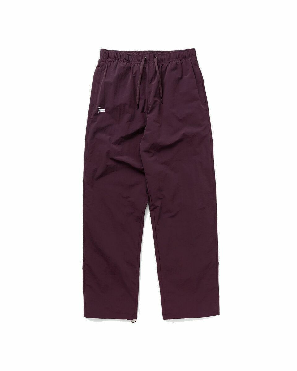 Photo: Patta Basic Nylon M2 Track Pants Purple - Mens - Track Pants