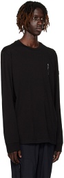 Moncler Black Patch Long Sleeve T-Shirt