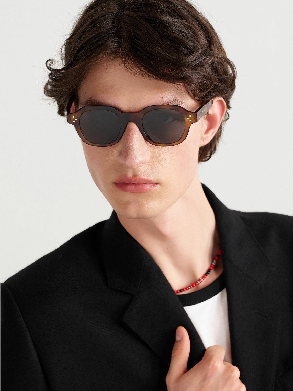 CELINE - Square-Frame Tortoiseshell Acetate Sunglasses