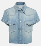 Saint Laurent - Cropped denim shirt