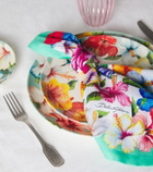 Dolce&Gabbana Casa Set of 2 floral linen napkins
