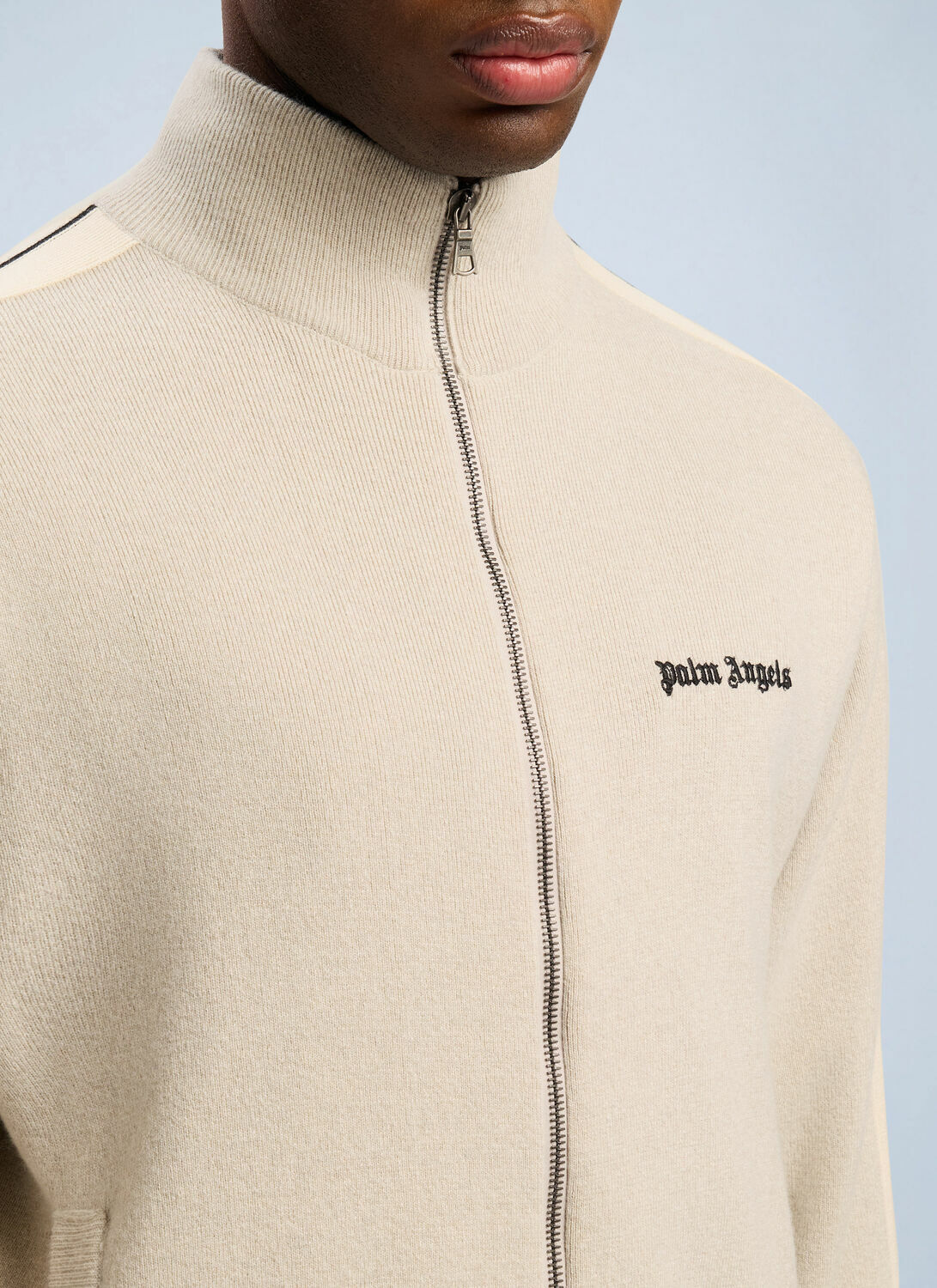 Palm Angels Classic Logo Knit Track Jacket