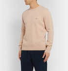 Maison Kitsuné - Logo-Appliquéd Wool Sweater - Beige