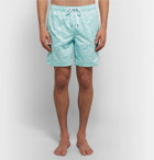 Onia - Charles Mid-Length Printed Swim Shorts - Men - Light blue