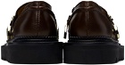 Toga Pulla Brown Hardware Loafers