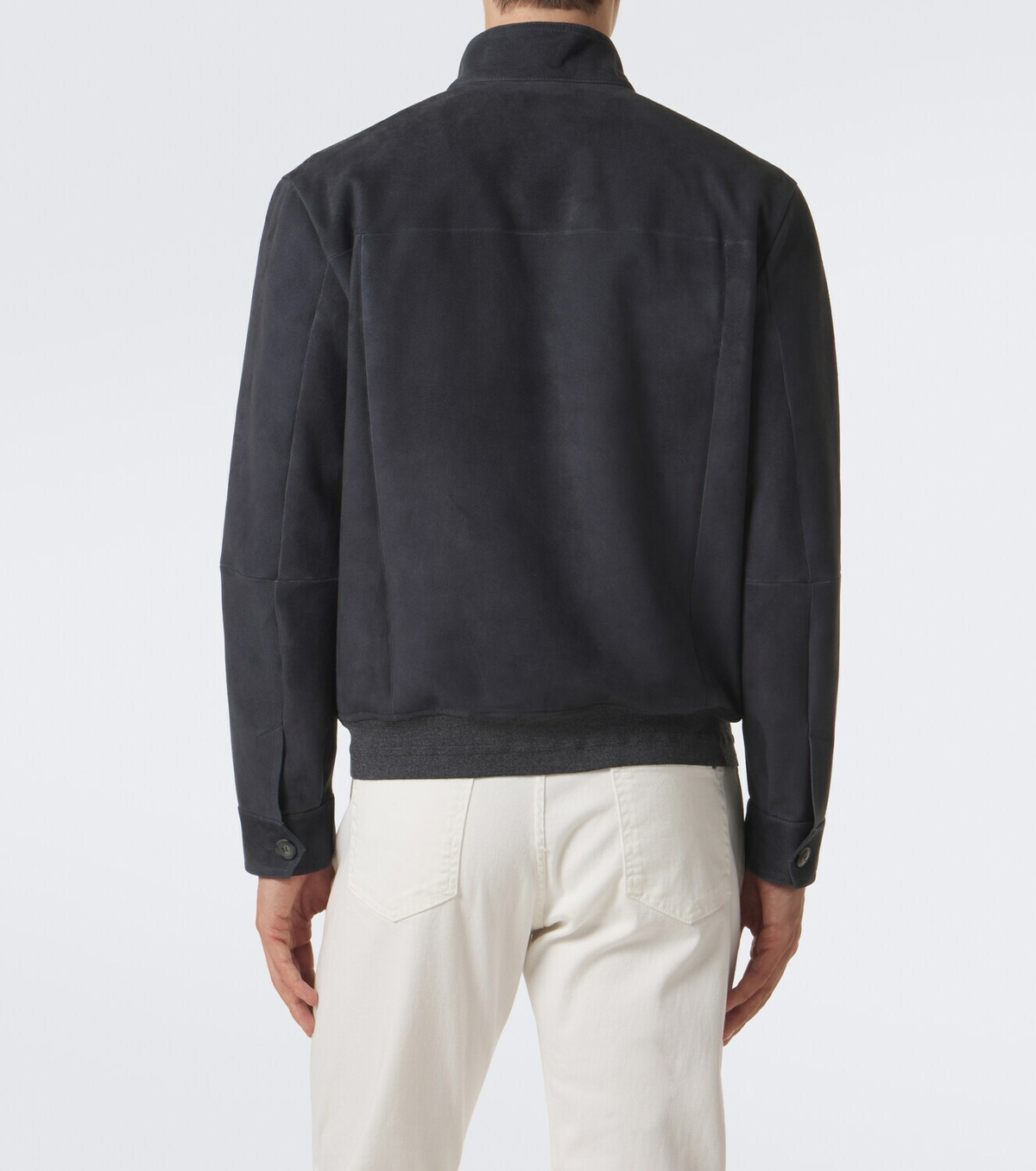 Canali Suede bomber jacket