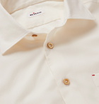 Kiton - Slim-Fit Cotton and Cashmere-Blend Shirt - White