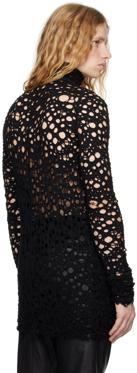 Julius Black Ruptured Turtleneck Julius