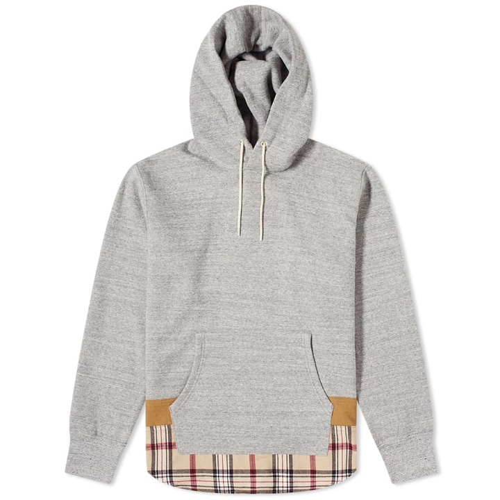 Photo: Comme des Garcons Homme Checked Hem Popover Hoody