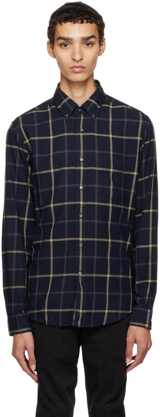 Photo: ASPESI Navy Check Shirt