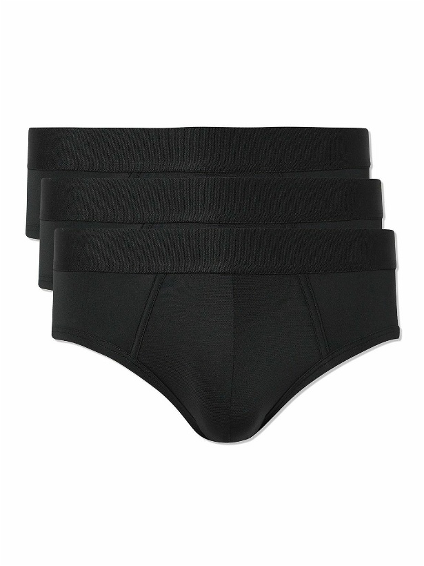 Photo: CDLP - Three-Pack Performance Stretch Recycled-Jersey Briefs - Black