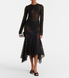 The Attico Floral lace cocktail dress