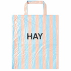 HAY Candy Stripe XL Shopper in Blue/Orange