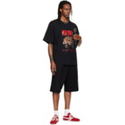 LU'U DAN Black Leopard Graphic T-shirt