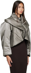 ISSEY MIYAKE Gray Polymorph Jacket & Vest Set