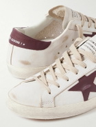 Golden Goose - Super-Star Distressed Leather Sneakers - White